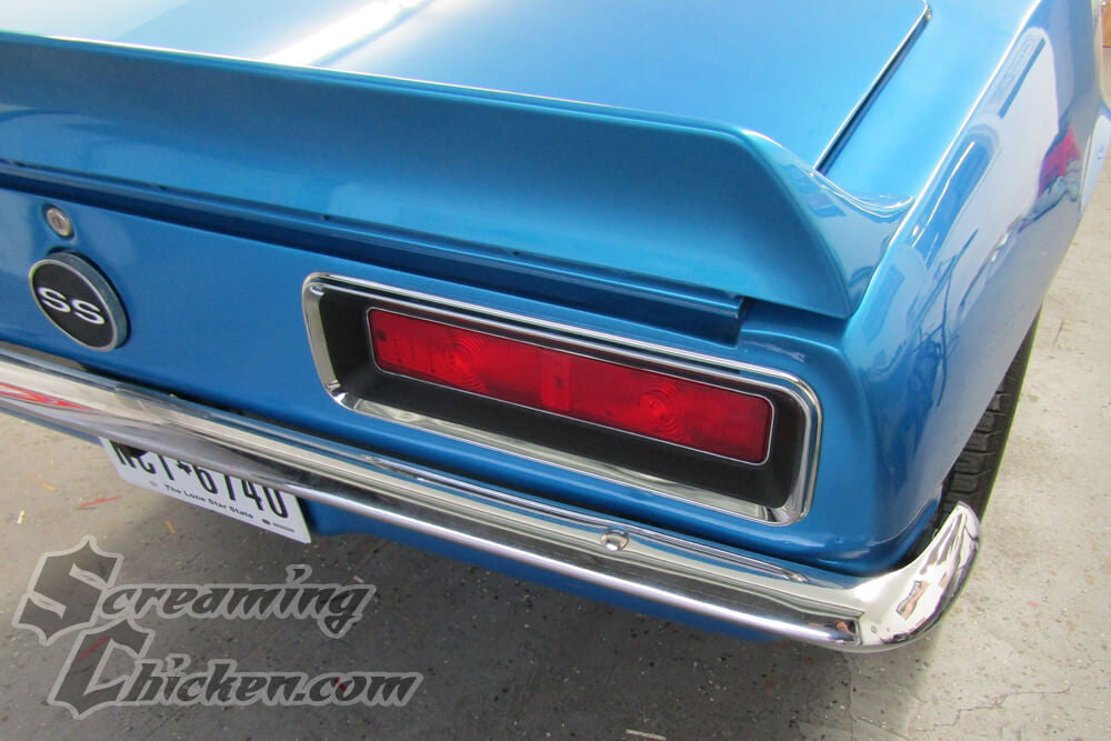 1967 Camaro Tail Lamp Bezels (Left & Right)- installed
