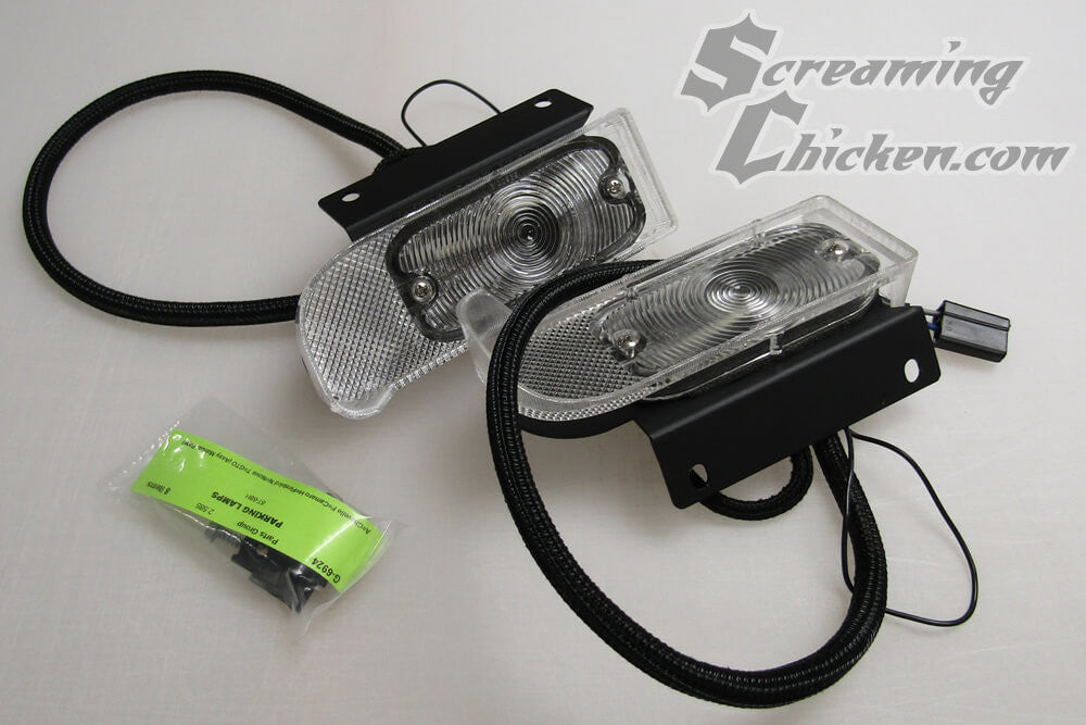 1967 Firebird LED Strip Parking Lights - uninstalled