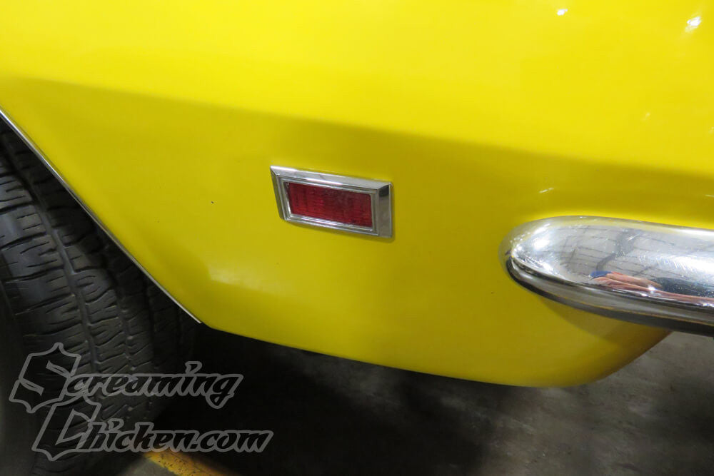 1968 Camaro Side Marker Complete Kit- rear side markers installed