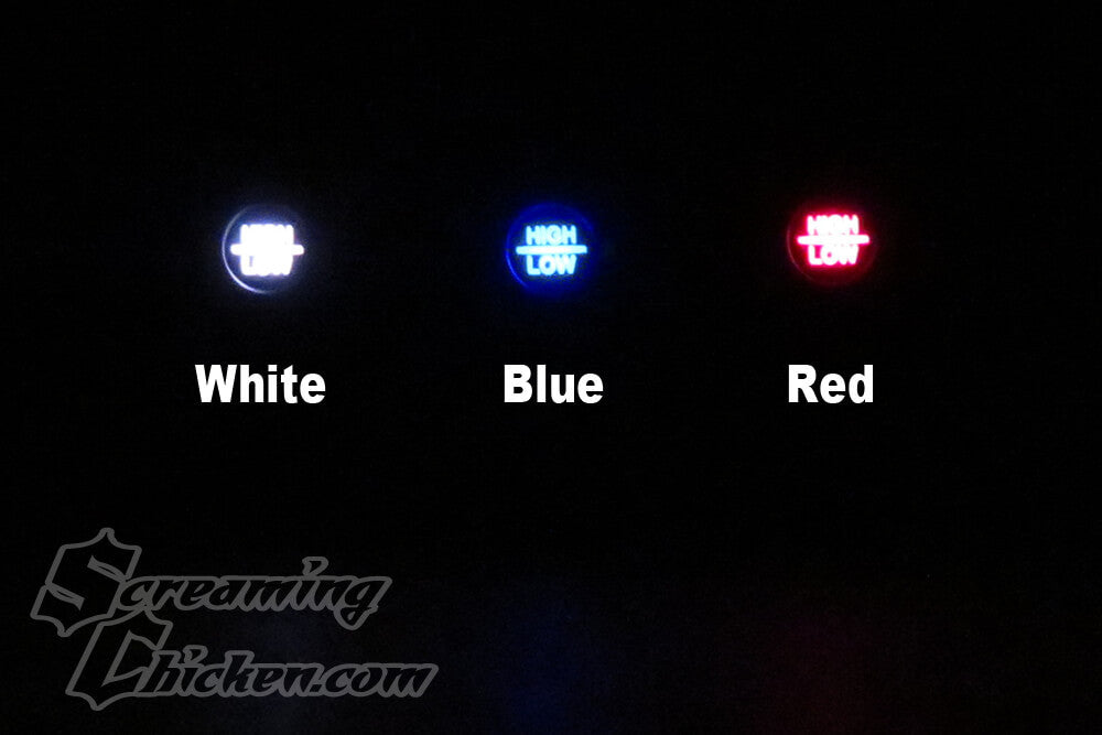 1970-78 Firebird Off The Floor Dimmer Switch- illuminated comparison