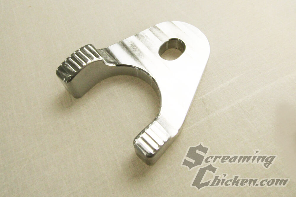 Pontiac Billet Aluminum Distributor Hold Down- uninstalled