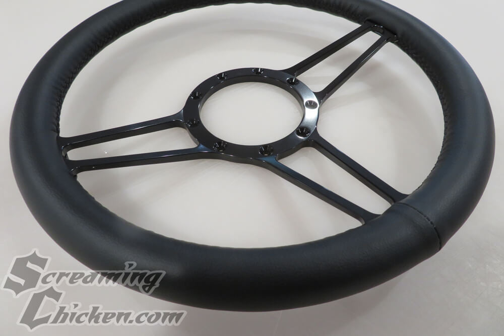 1967-69 Camaro/Firebird Thin Spoke Billet Steering Wheel Kit- wheel