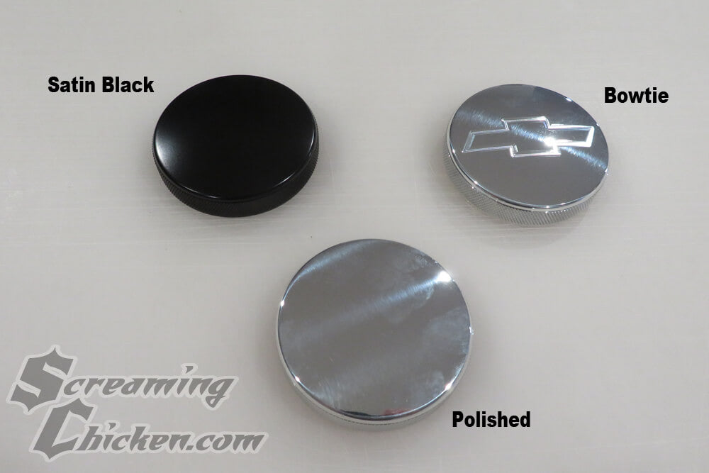 1967-2002 Billet Radiator Cap- color comparisons
