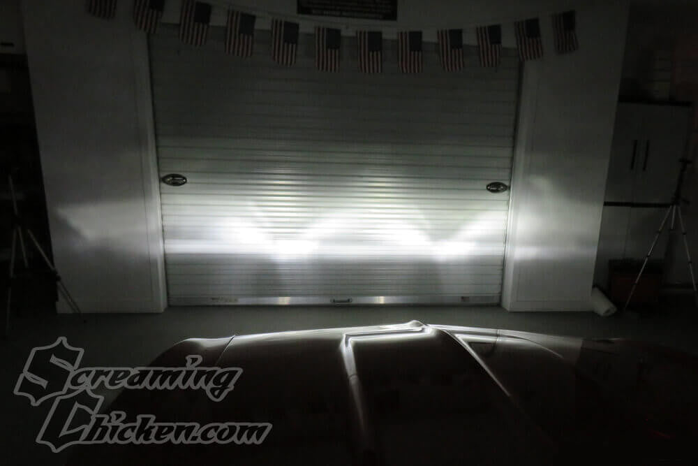 1967-69 Camaro Slim Fit Halo LED Headlight Kit (pair)- illuminated driver perspective