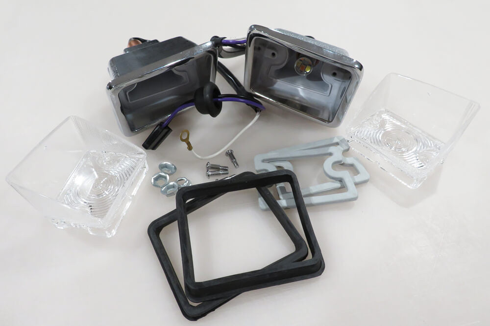 1967 Camaro Complete RS Parking Lights with LED Bulbs – Screaming