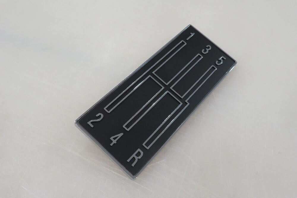 1968-69 Camaro Console 5 Speed Shift Plate Emblem