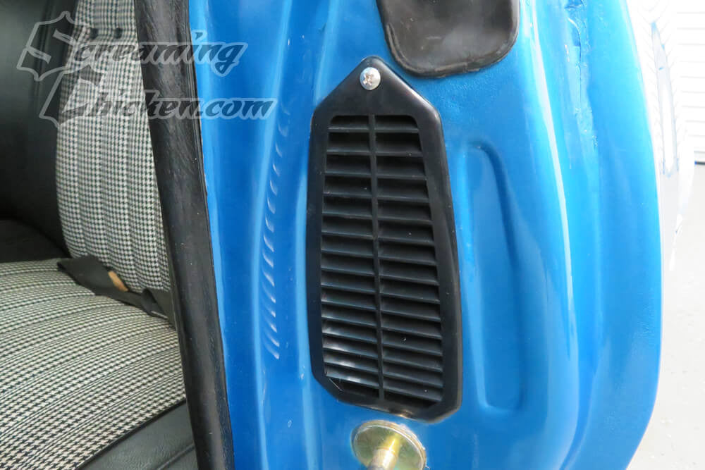 1968-69 Camaro/Firebird OEM Style Door Jam Vent, each- installed
