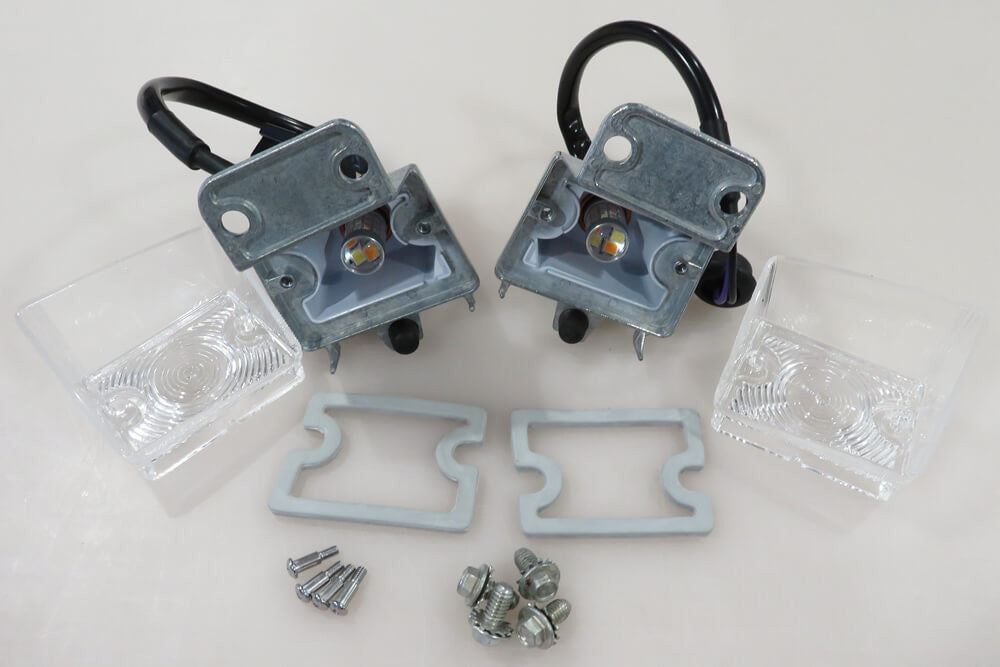 1968 Camaro Complete RS Parking Lights With LED bulbs