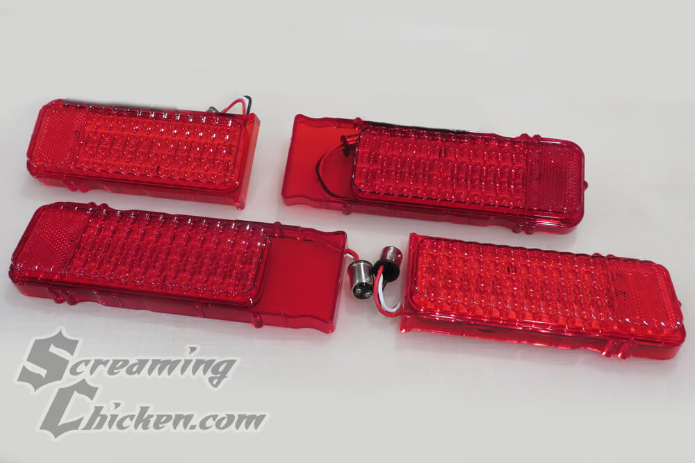 1968 Camaro United Pacific LED Tail Light Panels- uninstalled
