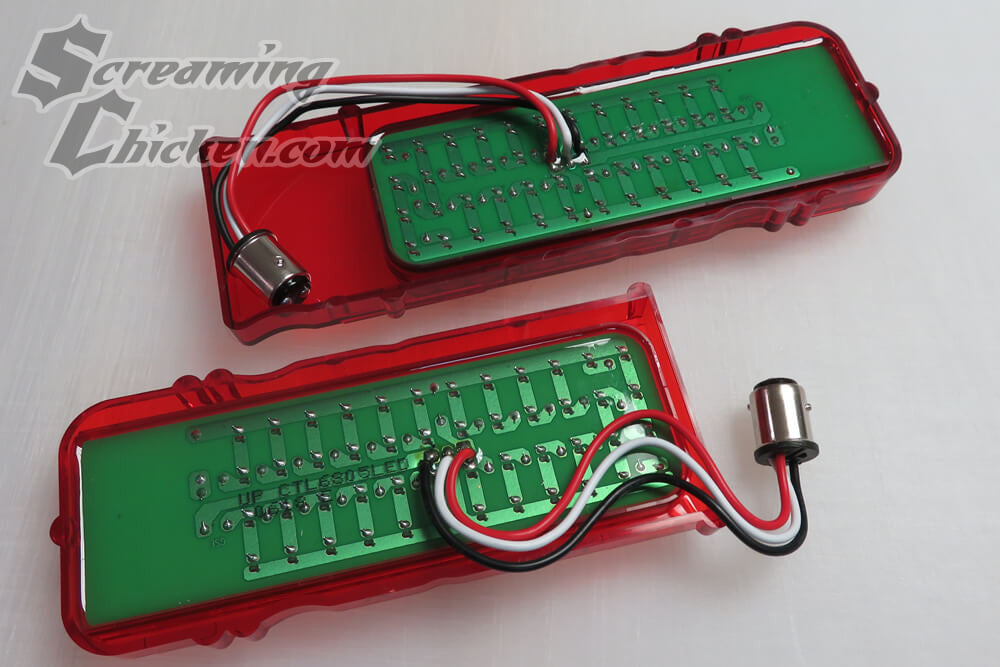 1968 Camaro LED Complete Tail Lights- uninstalled panels