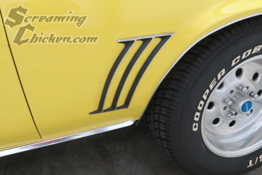 1969 Camaro Quarter Panel Louvers- installed 2