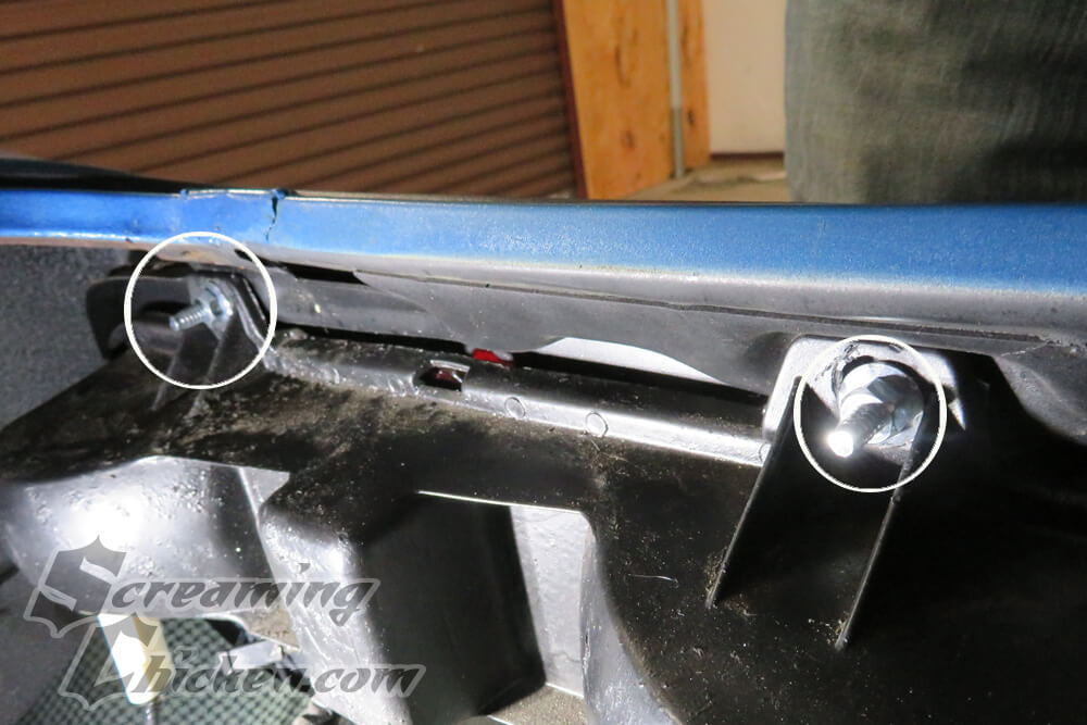 1969 Camaro/Firebird Tail Light Hardware - installed