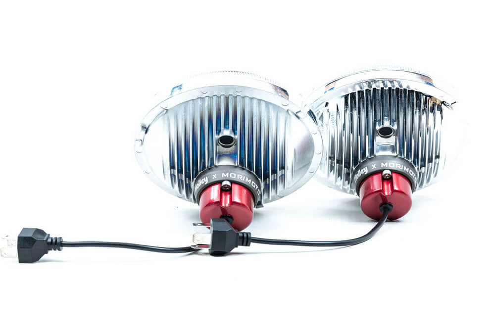 1967-69 Firebird Holley Retrobright Headlights - uninstalled rear view