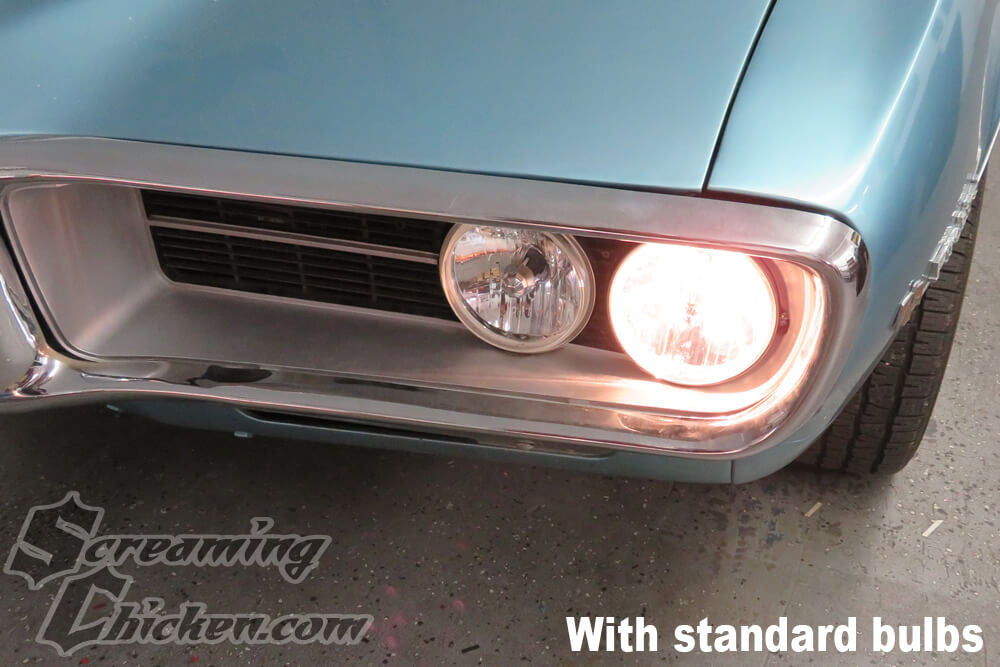 1967-69 Firebird Headlight Conversion Kit- illuminated