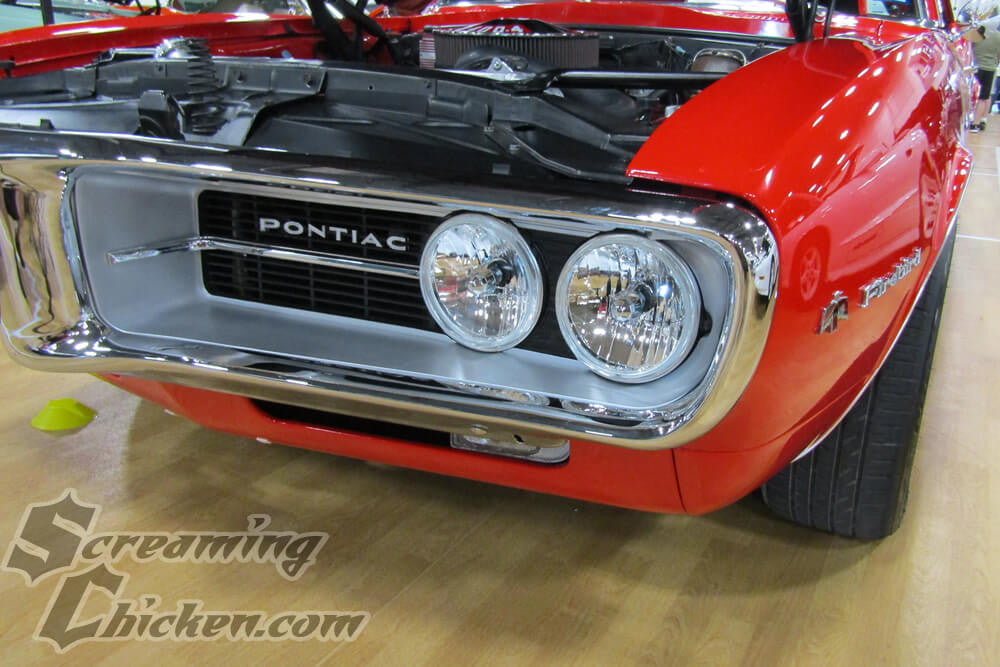 1967-69 Firebird Headlight Conversion Kit- installed headlight 2