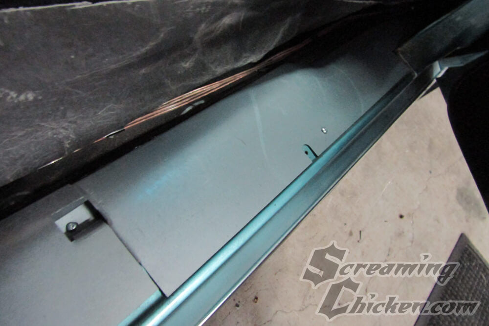1967-69 Camaro/Firebird Floor Wiring Loom Covers- installed