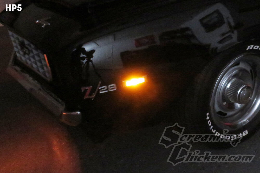 1968-69 Camaro/Firebird LED Front Sidemarker Bulbs- illuminated