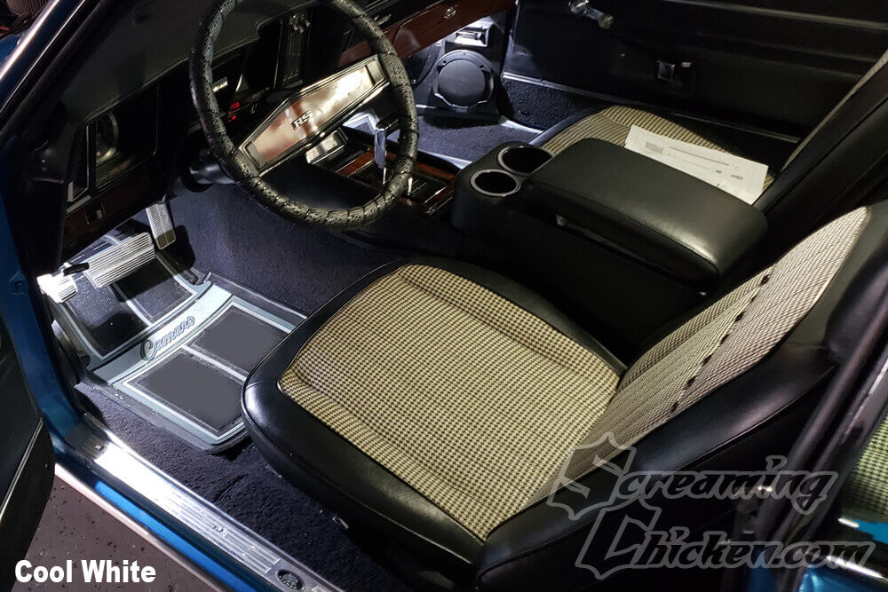 1967-69 Camaro/Firebird LED Footwell Lighting Kit- illuminated 1
