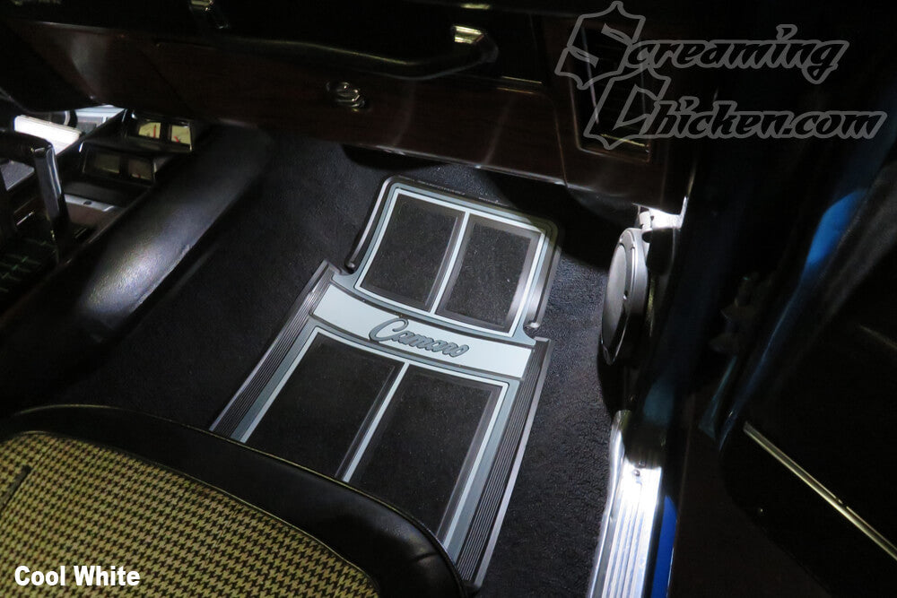 1967-69 Camaro/Firebird LED Footwell Lighting Kit- illuminated 1