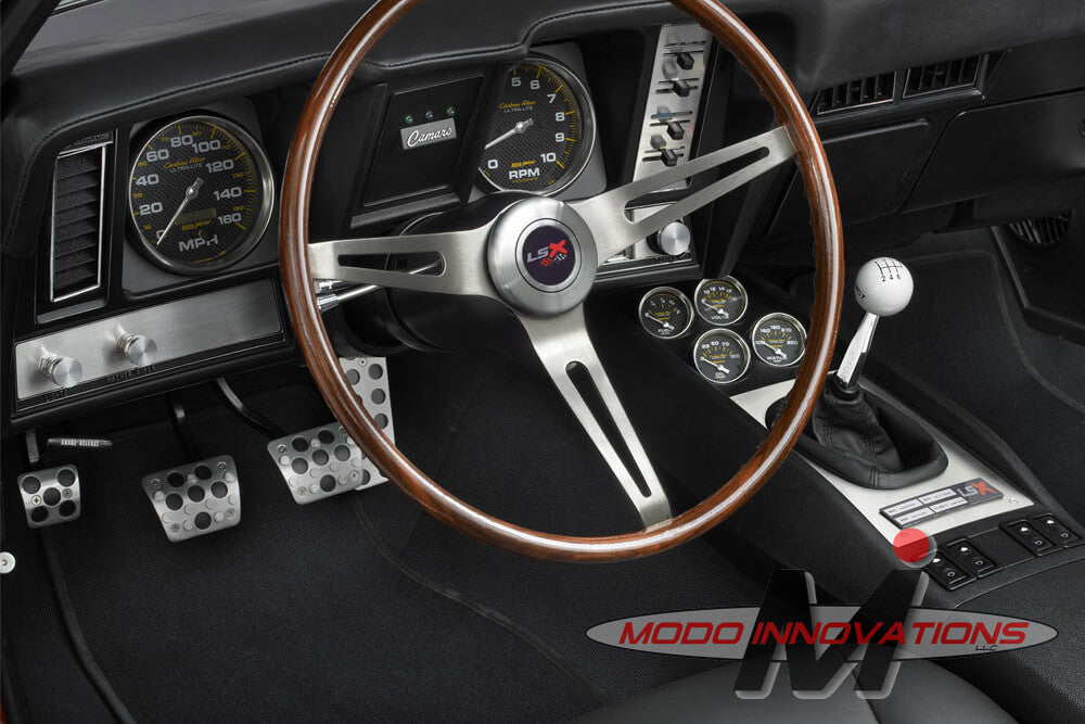 1967-69 Camaro/Firebird Pedal Covers- installed 2