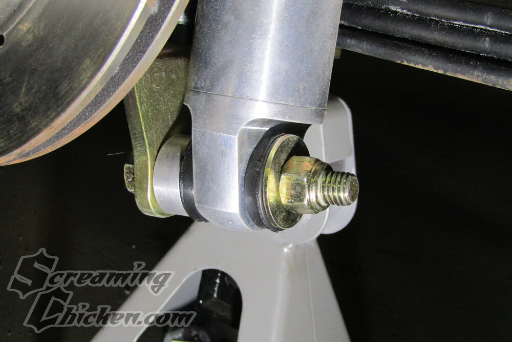 1967-69 Camaro/Firebird Rear Lower Shock Bolt Kit- installed