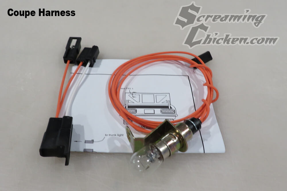 1967-69 Camaro/Firebird Trunk Light Assembly- coupe harness