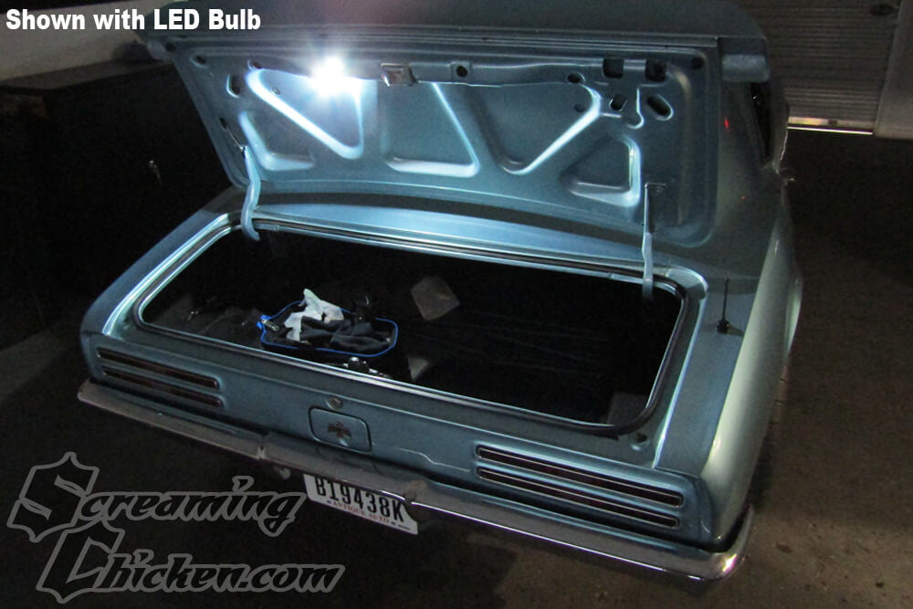 1967-69 Camaro/Firebird Trunk Light Assembly- illuminated bulb