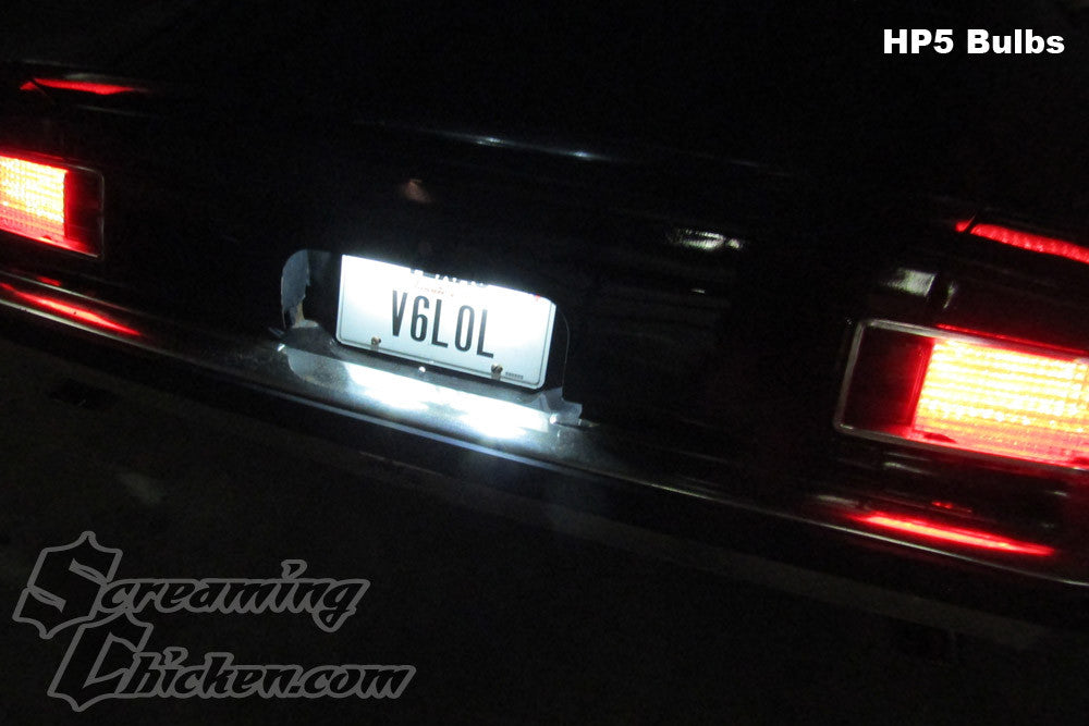 1974-77 Camaro LED License Plate Bulbs- illuminated