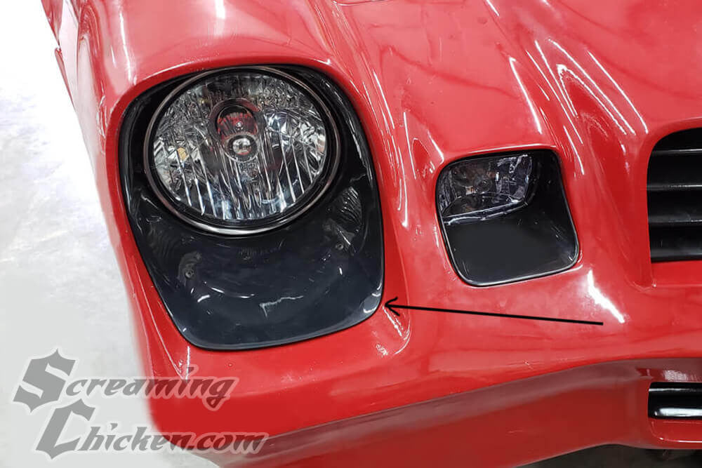 1978-81 Camaro Z28 Black Headlight Bezel