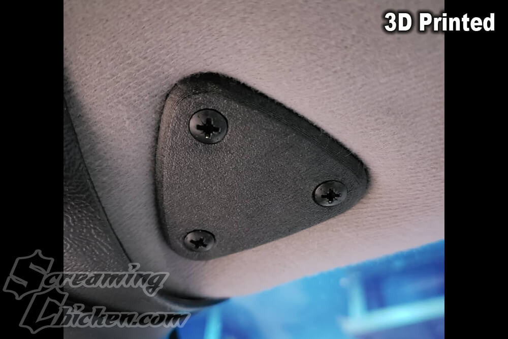 1970-2002 Camaro/Firebird Sun Visor Delete Plates- installed