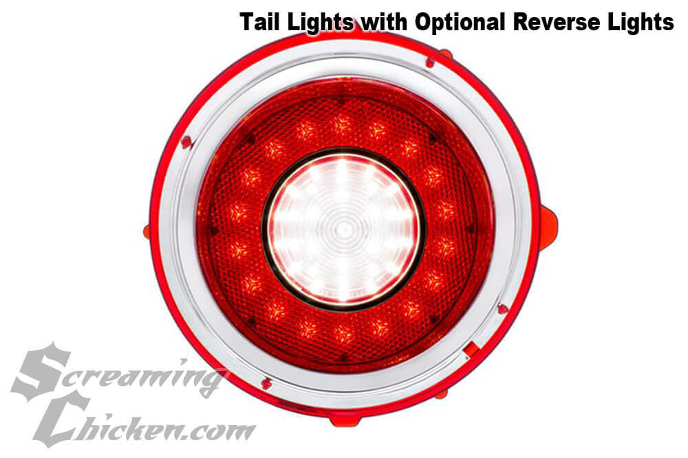 1970-73 Camaro LED Tail Light Set- optional reverse lights