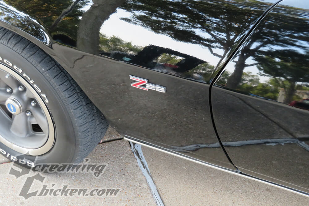 1970-74 Camaro Z28 Fender Emblem - installed 1