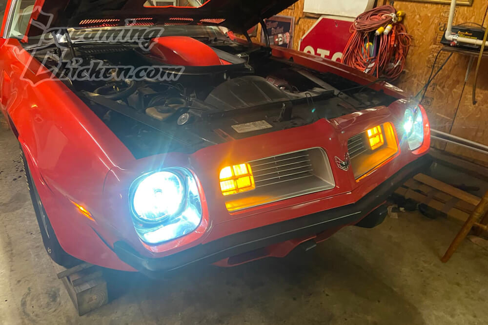 1970-76 Firebird LED Headlight Kit (pair)- illuminated