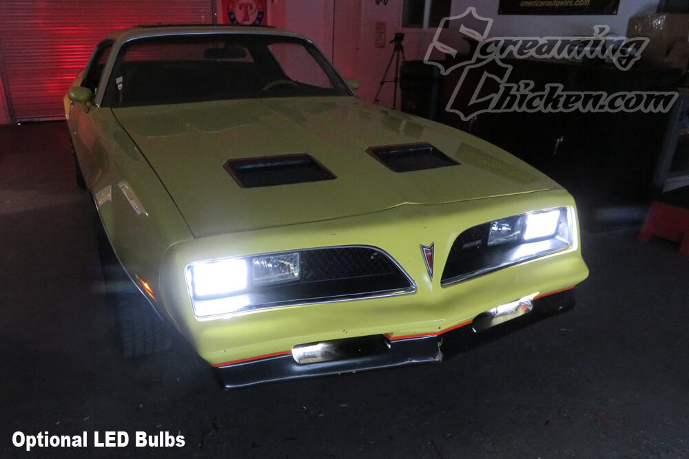 1977-81 Firebird Headlight Conversion Kit- optional LEDs 2