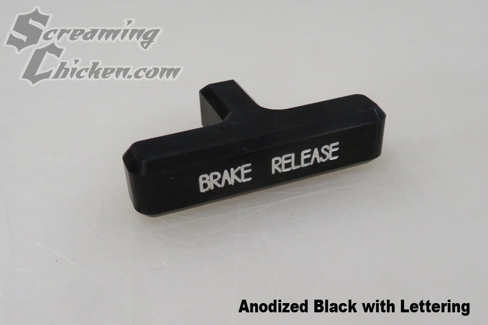 1967-69 Camaro/Firebird Billet Emergency Brake Handle- black with lettering