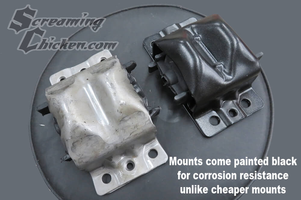 1982-92 Camaro/Firebird Stock Style SBC Frame Side Mounts- corrosion resistance