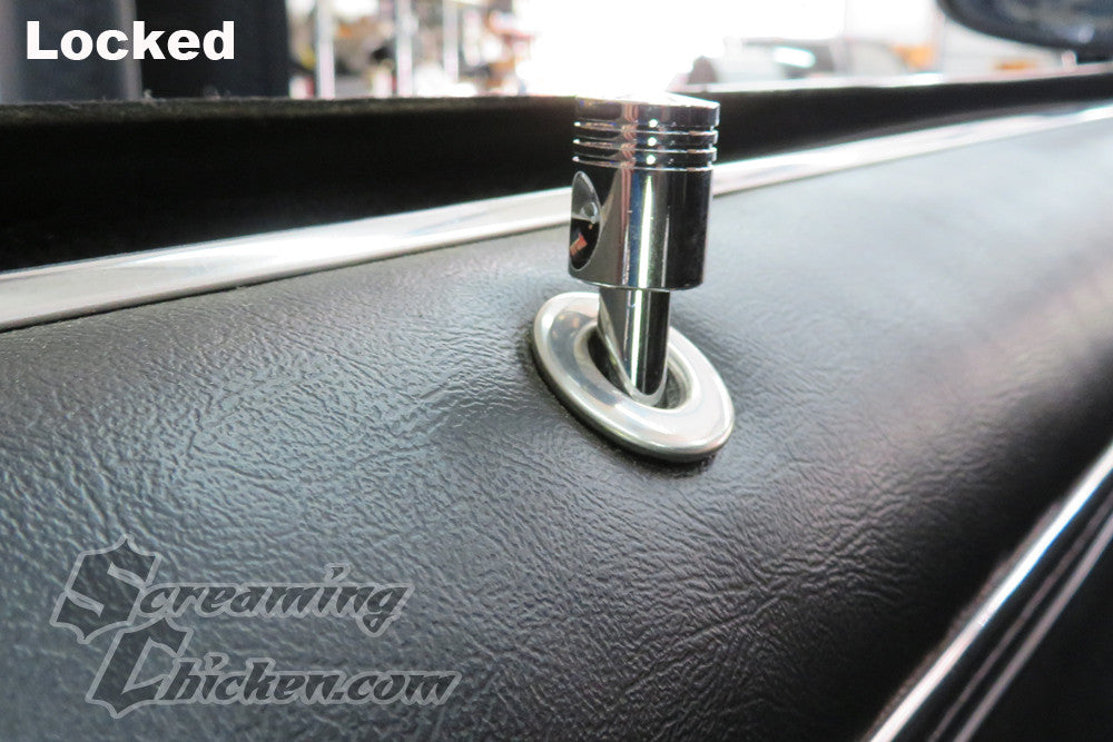 1967-81 Camaro/Firebird Piston Door Lock Knobs- locked