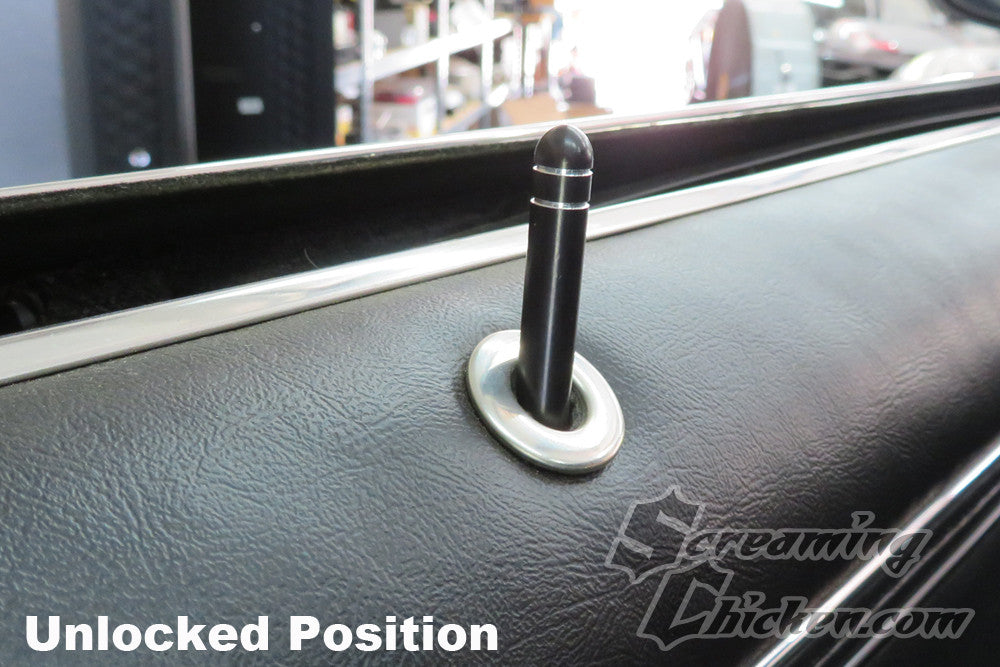 1967-81 Camaro/Firebird Smooth Door Lock Knobs- unlocked position