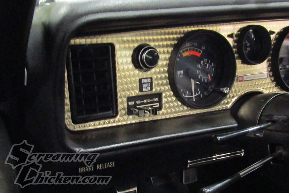 1970-81 Firebird Headlight Knob Bezel- installed