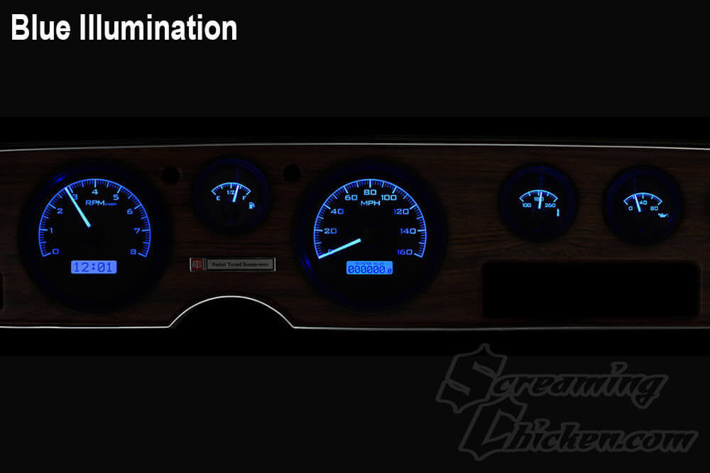 1970-81 Firebird Dakota Digital VHX Gauges (Black Alloy)