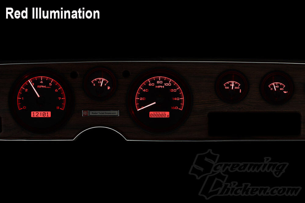 1970-81 Firebird Dakota Digital VHX Gauges (Black Alloy)