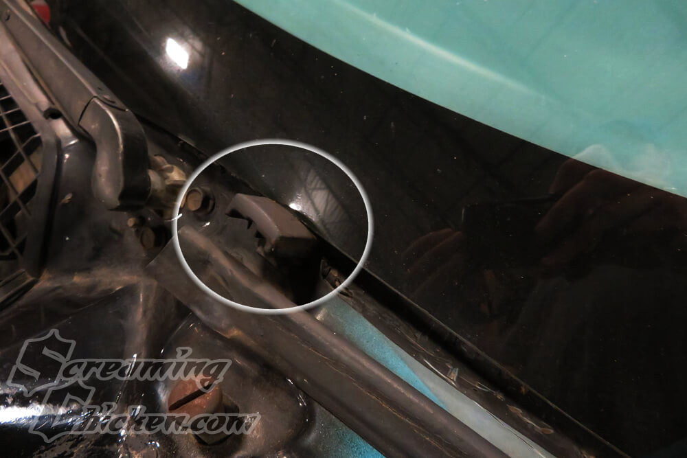 1970-81 Camaro/Firebird Windshield Glass Support- installed