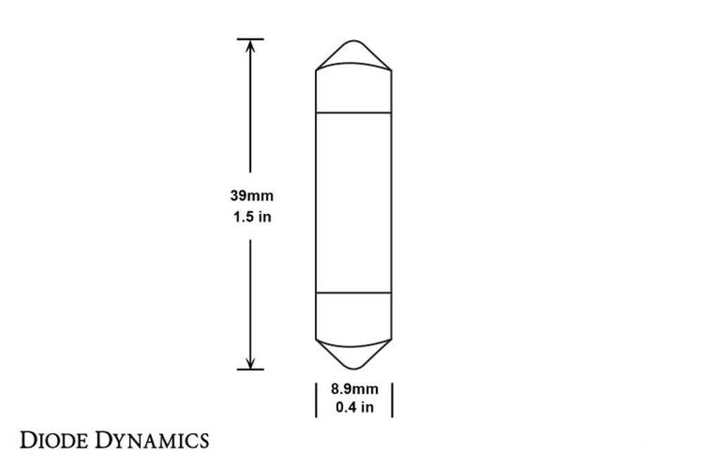 1967-69 Camaro & 1967-68 Firebird LED Dome Light Bulb- bulb diagram