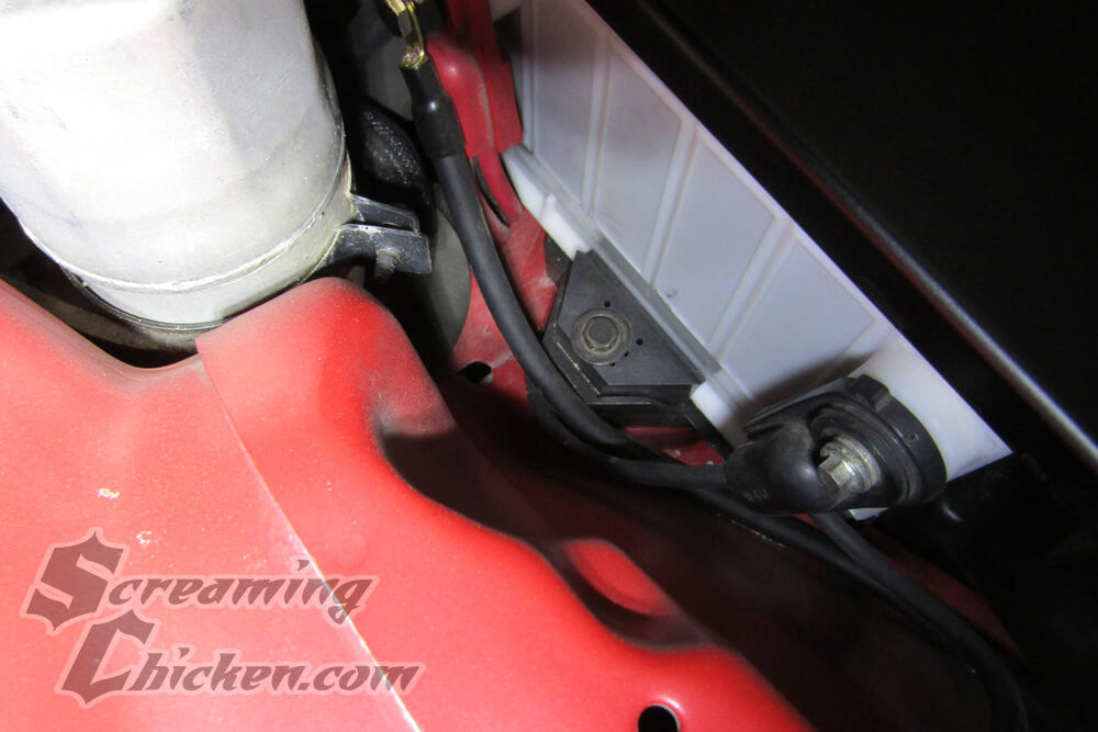 1982-2002 Camaro/Firebird Battery Hold Down- installed