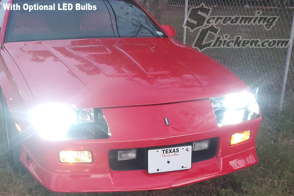 1982-92 Camaro Headlight Conversion Kit- optional LEDs 1
