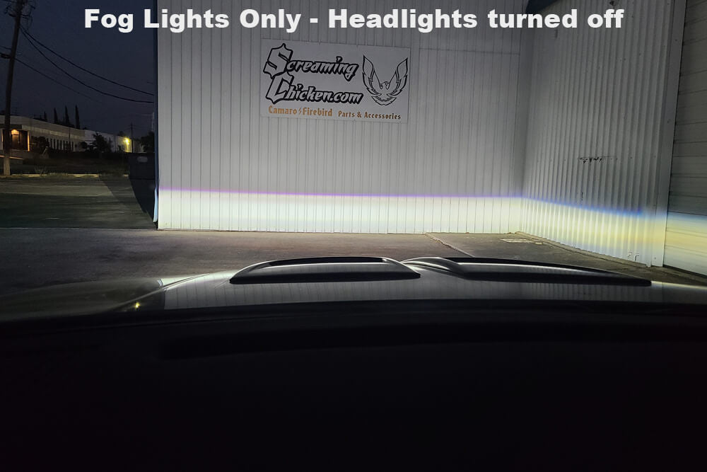 1985-1992 Camaro Diode Dynamics Elite Fog Lights - example of visibility