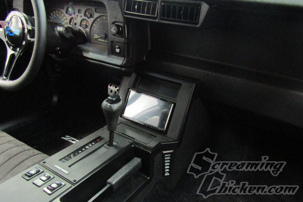 1982-92 Camaro Double DIN Install Kit (Bezel & Brackets)- installed