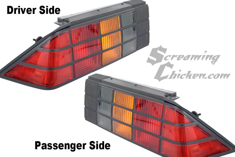 1985-92 Camaro Tail Light Assembly With Grid Pattern- both sides