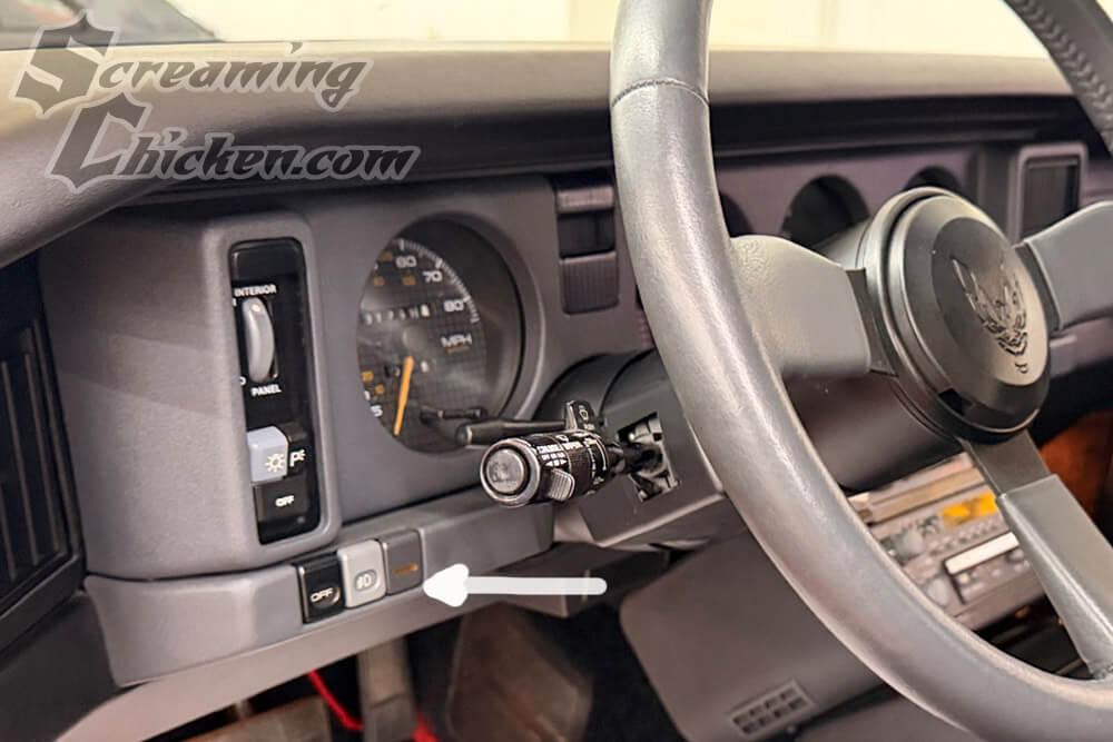 1985-90 Firebird/Trans Am Interior Lower Dash Switch Delete Panel