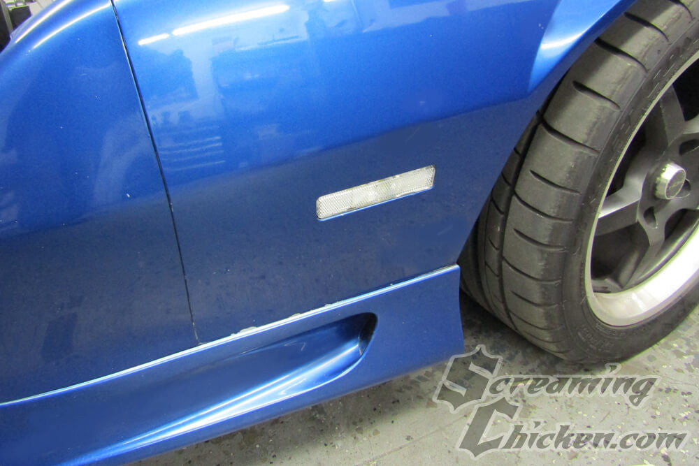 1982-92 Camaro/Firebird Pair of Clear Front Side Markers - installed